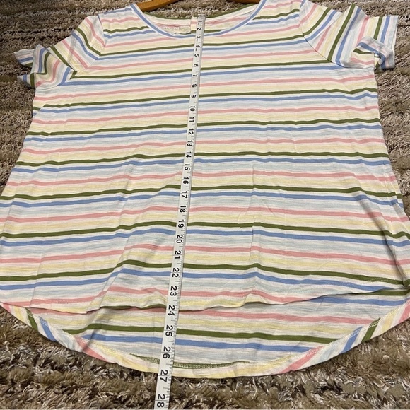 Talbots Plus 2X T shirt Striped Modal Cotton - Picture 7 of 8